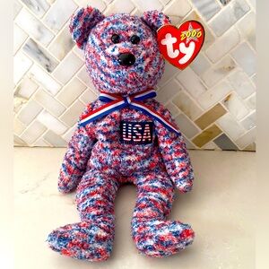 Beanie Baby Bear - USA